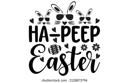 Ha-peep easter -  vector illustration
