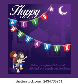 Happ Eid card tag eps