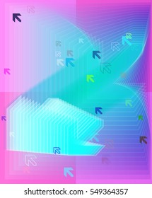 happening at powerful miracle, excellent navigation vector background in app
