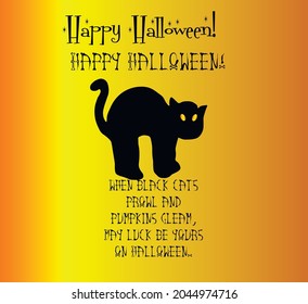 Happhy Halloween Quote Gift Card