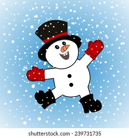 Happiest snowman alive 