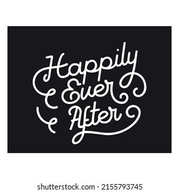 Happily Ever After Badge  High quality vector