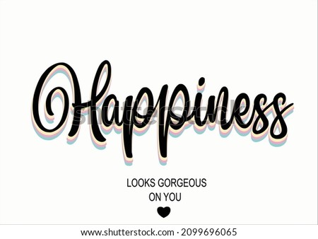 happines black heart design vector