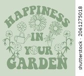 Happines in your garden.Retro flowers