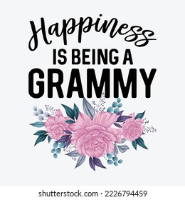 Happiness is Being a Grammy t-shirt design