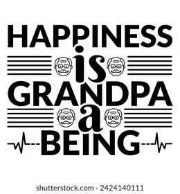 Happiness Is Being A Grandma, Grandpa Typography t-Shirt, Gift For Grandma, Best Grandma, New Grandma Shirt, Blessed Mama Shirt, Blessed Shirt.