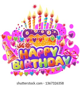 Happiness Birth day sticker