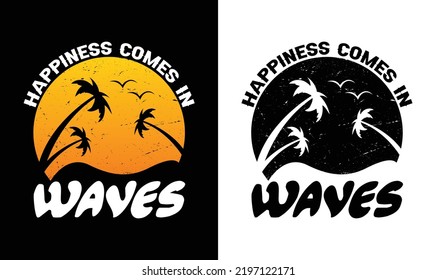 Diseño de camiseta de citado de verano