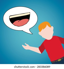 happiness concept over color background