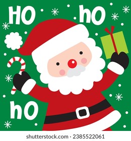Happiness Cute Santa Claus vector