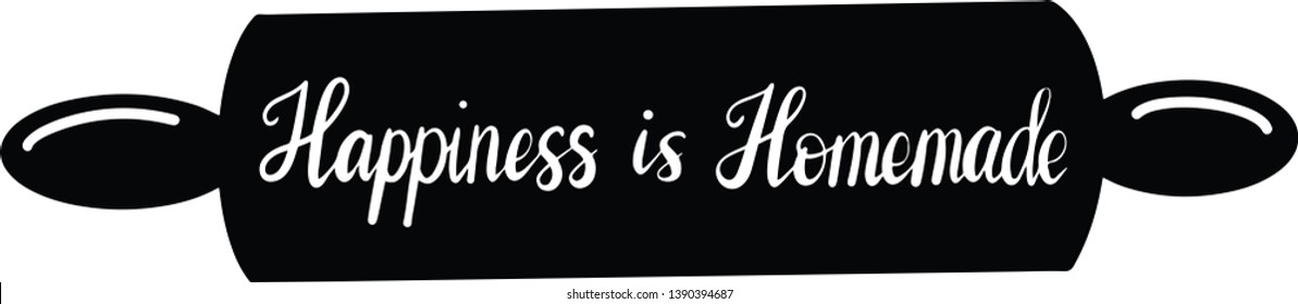 Happiness is handmade decoration for T-shirt