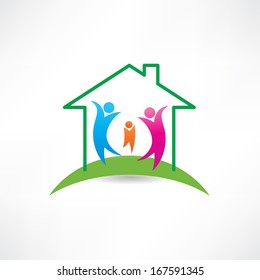 happiness in the house icon