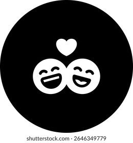 Elemento de icono de felicidad para el diseño