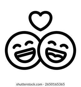 Elemento de icono de felicidad para el diseño