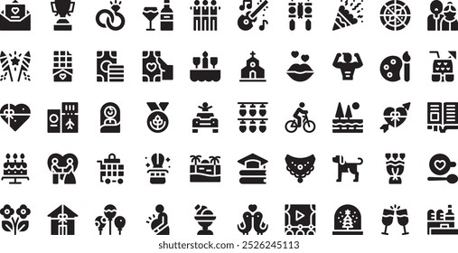 Happiness icons High-Quality Vector Icons Collection with Editable Stroke. Ideal for Professional and Creative Projects.