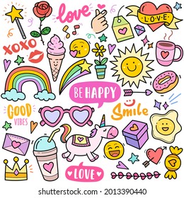 Happiness Joy Abstract Concept Colorful Graphics Stock Vector (Royalty ...