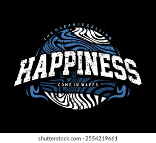 Happiness Line Art Hand Drawn vector Tshirt Designs