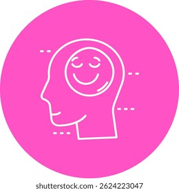 Línea de felicidad Vector Icon Design