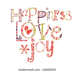 happiness love joy