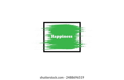 Happiness text vector file illustration design. 