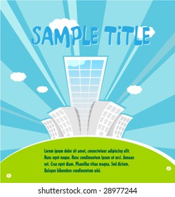 Happiness vector background. The place under the text is provided.