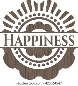 Happiness wood emblem