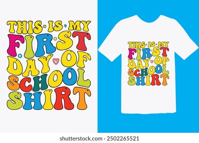 Happy 100 day of school t-shirt design. Unique And Colorful 100 days School T-Shirt Design, Congratulatory lettering for the celebration of the hundredth day of the student.
