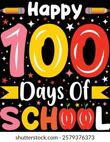 Happy 100 Days of School Graphic Design- Mom Baseball Art, 100 Days Baseball craft, Baseball Silhouette, 100th Day Learning Artwork, Educational T-Shirt Design, Creative School Anniversary Graphic Art