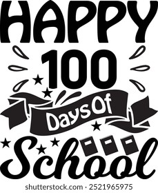 feliz 100 dias de escola T shirt Design Lover