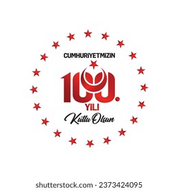 Happy 100th anniversary of our Republic, Cumhuriyetimizin 100. yılı kutlu olsun