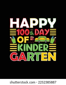 Happy 100th day of kindergarten t shirt