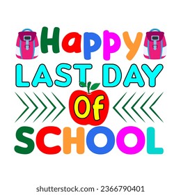 Happy 100th day of school. 100 days school t-shirt design.