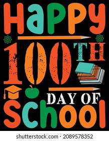 Happy 100th Day Of School T-shirt design

Happy 100th Day Of School typography vector t-shirt design. Vector typography t-shirt design in black background.