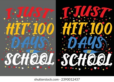 Happy 100th day T-shirt design