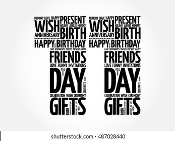 Happy 11th birthday word cloud collage concept
