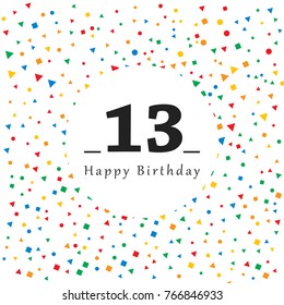 13 Birthday Images, Stock Photos & Vectors | Shutterstock