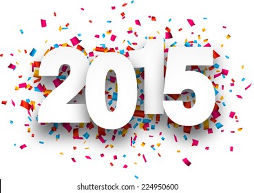 Happy New Year 2015 Royalty Free Stock SVG Vector