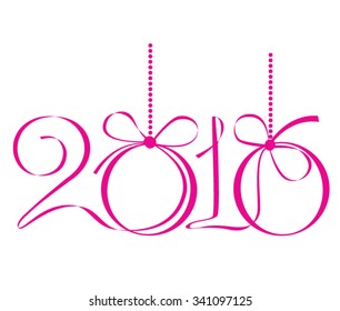Happy 2016 new year. Vector illustration