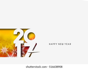 Happy 2017 New Year Holiday design elements for cards, for decorations Vector Illustration background