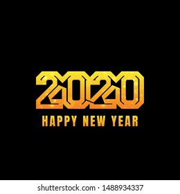 Happy 2020 new year background creative design for your seasonal holidays flyers, posters, brochure, banners, calendar, invitation, greetings cards and christmas themed congratulations.