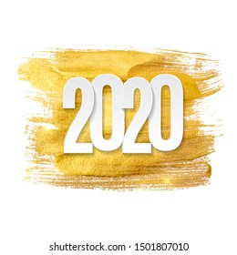 Happy 2020 New Year Background. Vector Illustration EPS10