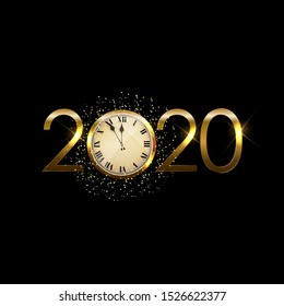 Happy 2020 New Year Background. Vector Illustration EPS10