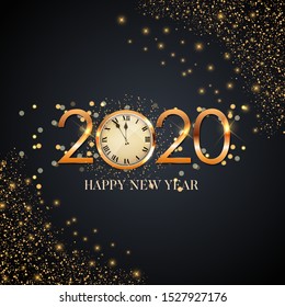 Happy 2020 New Year Background. Vector Illustration EPS10