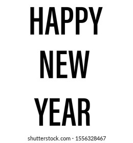 Happy 2020 New Year. Holiday Vector Illustration 