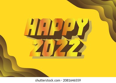 happy 2022 with a cool background