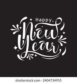 Happy 2024 New Year Vector Design