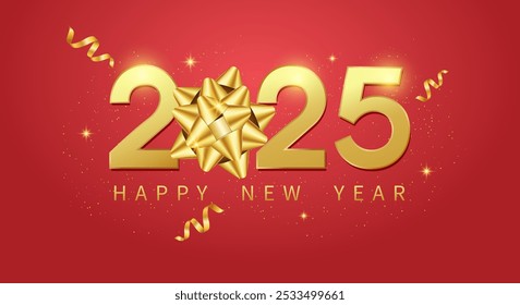 Elemento vetor feliz 2025 Ano Novo. Elementos de ilustração festiva. elementos de tipografia para 2025 faixas de ano novo, cartazes, parabéns.
