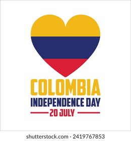 happy 20th of july colombia independence day landscape banner for social media post with abstract gradient background design4