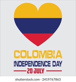 happy 20th of july colombia independence day landscape banner for social media post with abstract gradient background design4