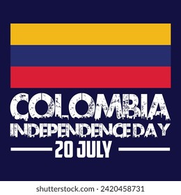 happy 20th of july colombia independence day landscape banner for social media post with abstract gradient background design4